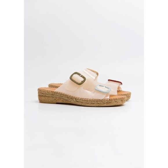 Naguisa Bruma Two Strap Slide - Anthropologie Size Size 5.5 US 36 EURO - Picture 3 of 11